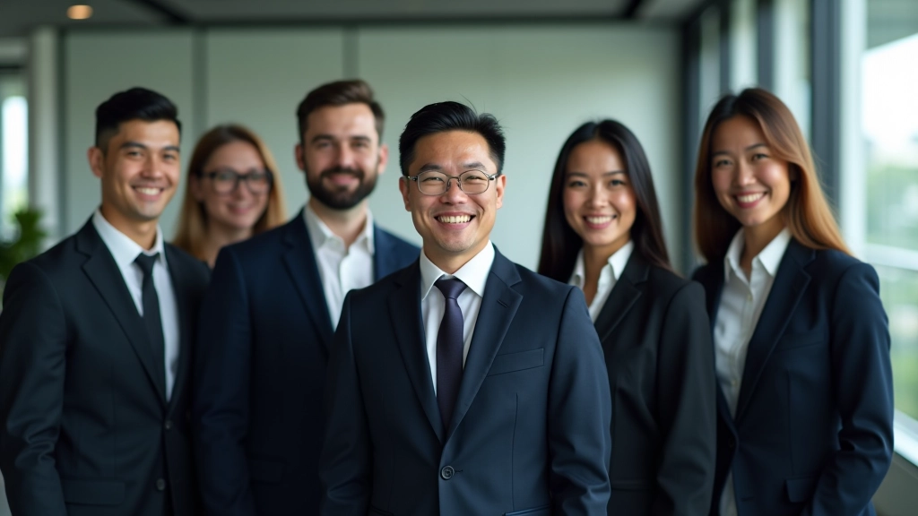 Leadership development professionals in modern office setting